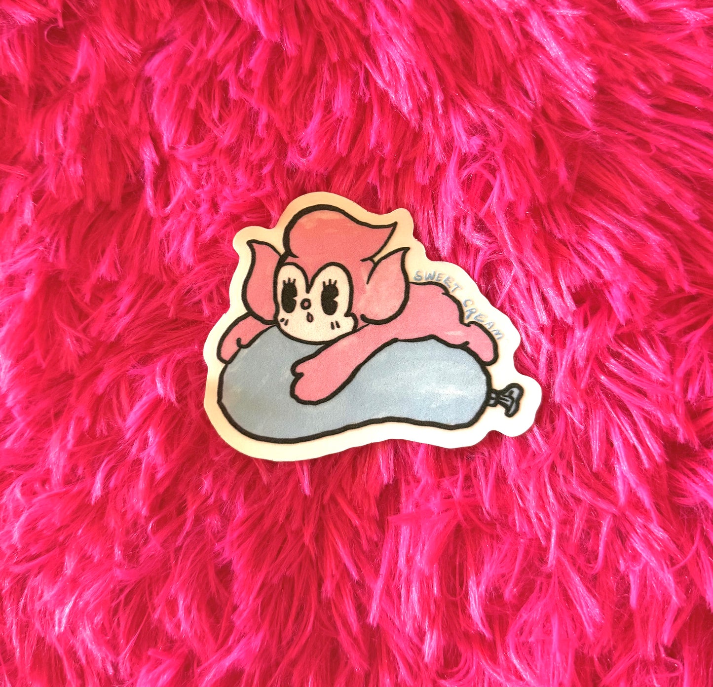 CONDOM FLOAT NUTTI DIE-CUT WATERPROOF STICKER