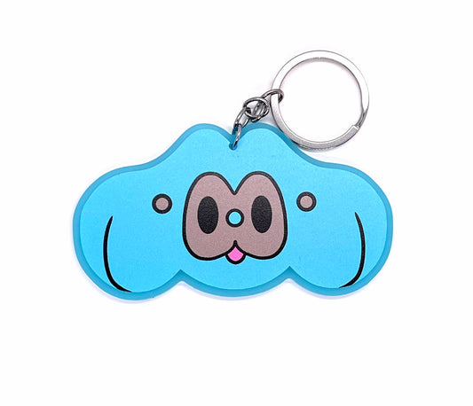 BLUE ACRYLIC NADDI KEYCHAIN