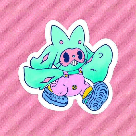 GASCHI GOES FOR A STROLL STICKER