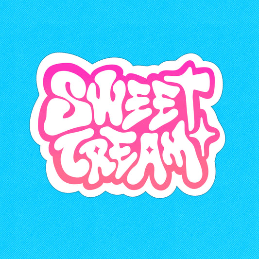 SWEET CREAM LOGO STICKER