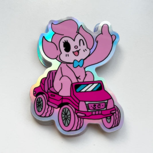 BEEP BEEP NUTTI HOLOGRAPHIC STICKER