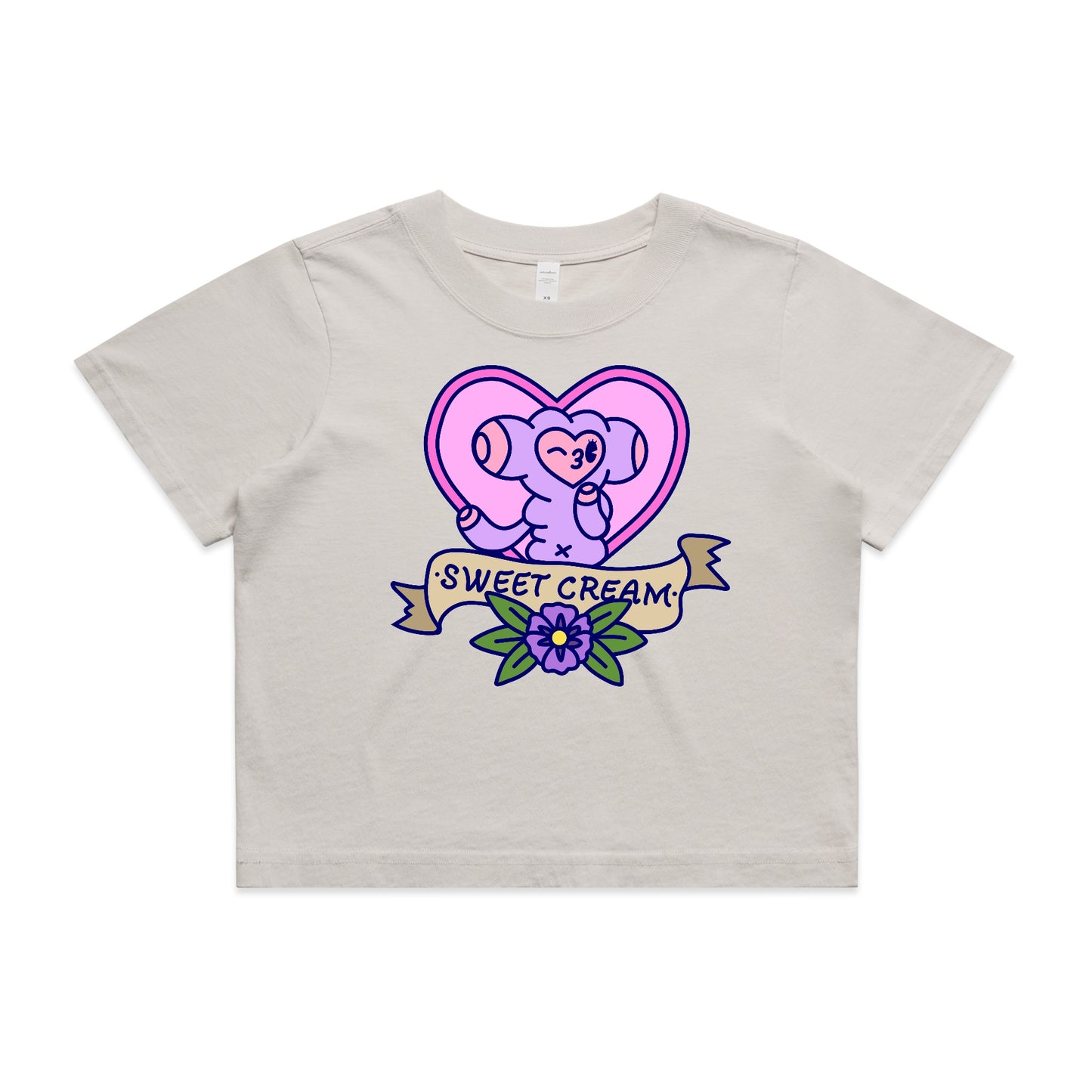 PINCHI TATTOO HEART CROPPED TEE