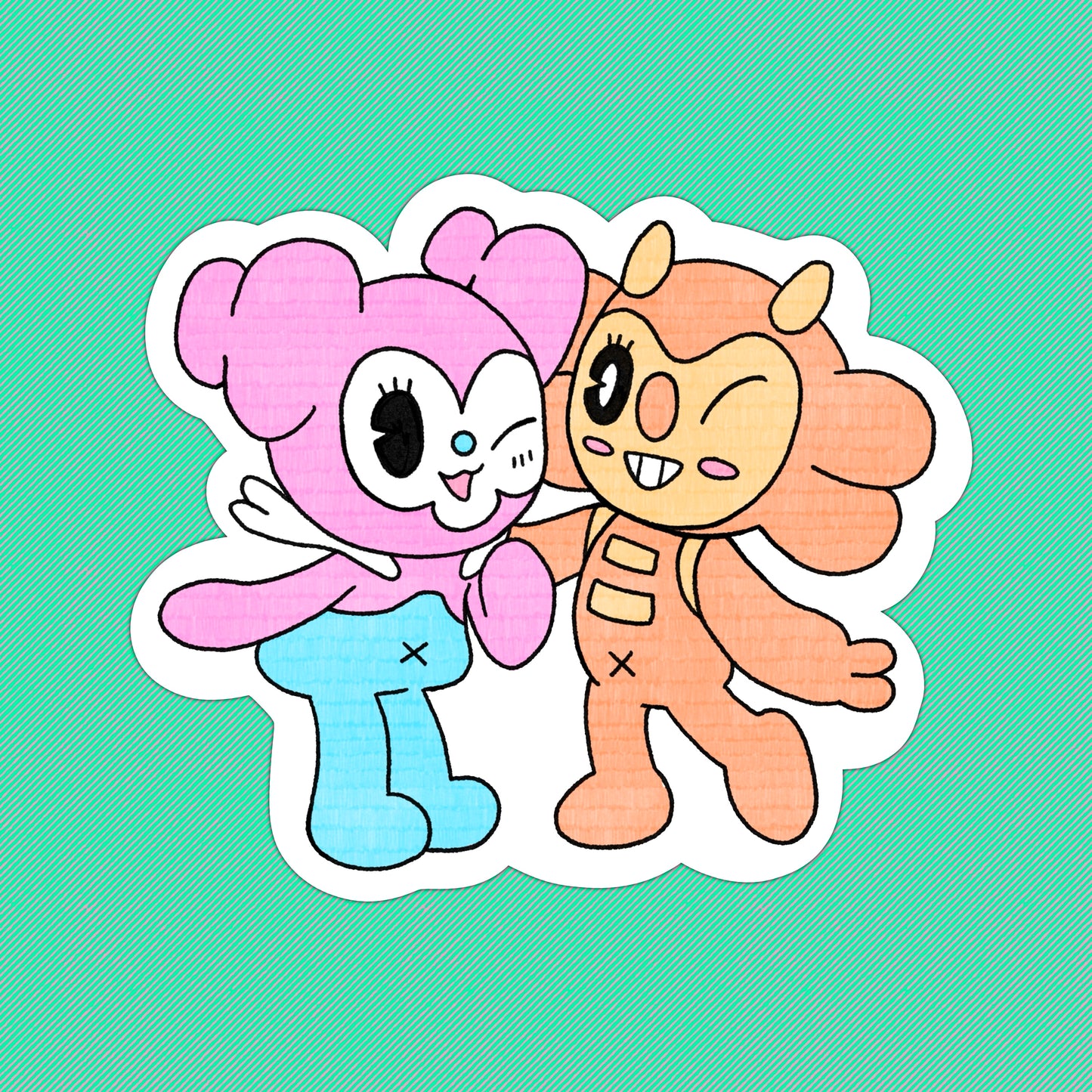 DOLICHAN AND YUYU STICKER