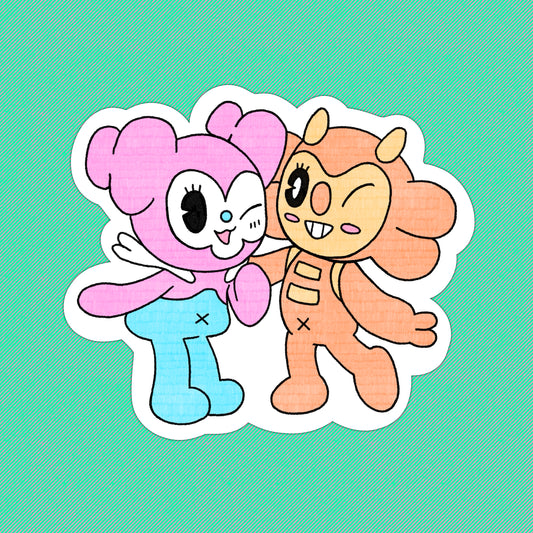 DOLICHAN AND YUYU STICKER