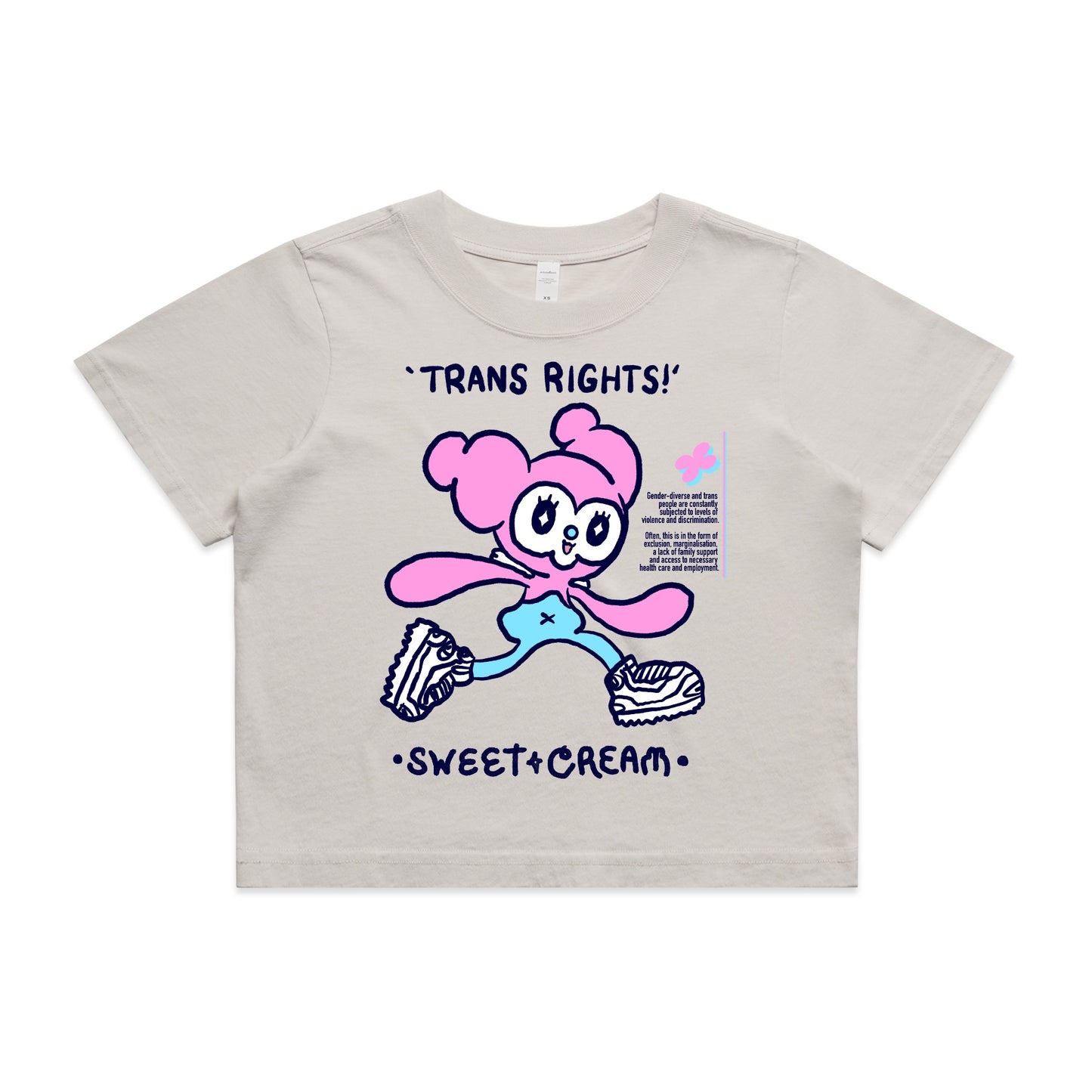 DOLICHAN SAYS ‘TRANS RIGHTS’ CROPPED TEE